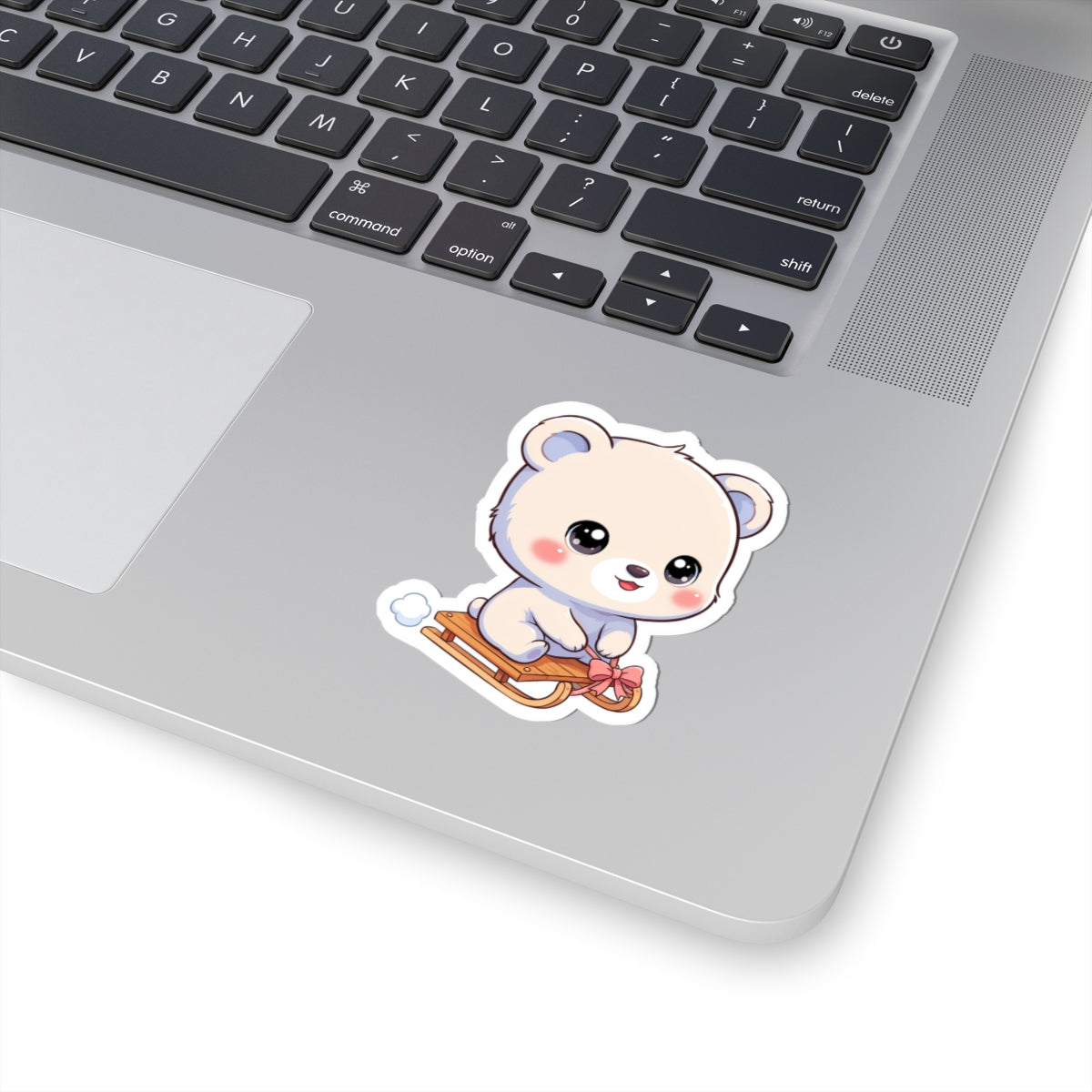 Kawaii Polar Bear Sticker, Cute Winter Gift