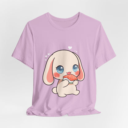 Kawaii Sushi Bunny T-Shirt for Cute Foodie Fans