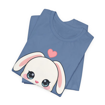 Cozy Bunny T-Shirt, Kawaii Blanket Bunny Tee