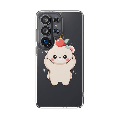 Kawaii Christmas Bear Phone Case for Cozy Holiday Days