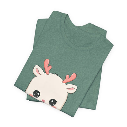 Kawaii Reindeer T-Shirt for Cozy Winter Days
