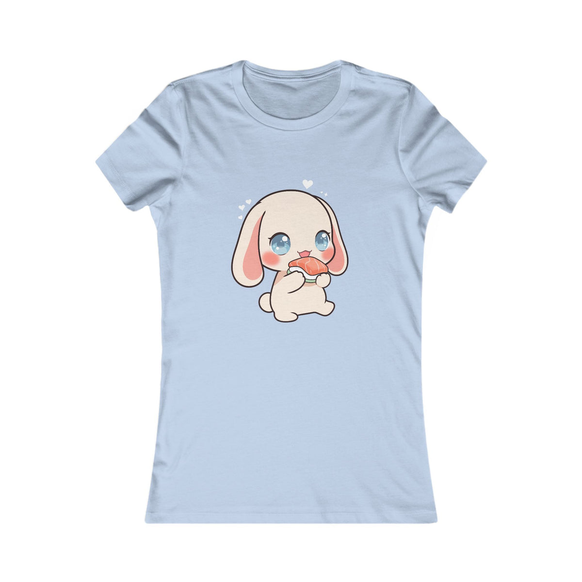 Kawaii Sushi Bunny Women's T-Shirt for Cute Style Fans