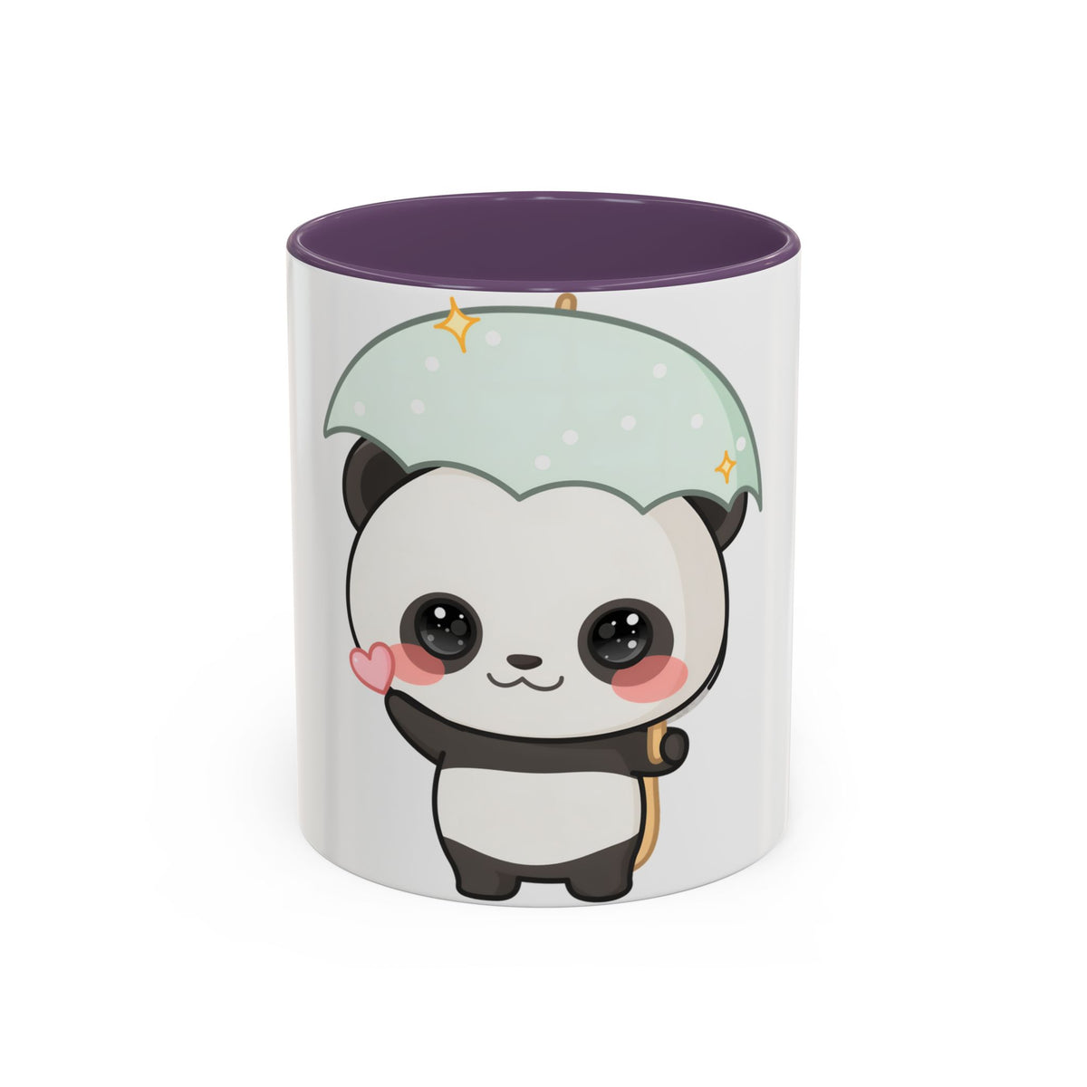 Cute Panda Accent Coffee Mug for Rainy Day Sips