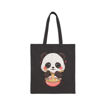 Kawaii Panda Ramen Tote Bag for Cute Food Lovers