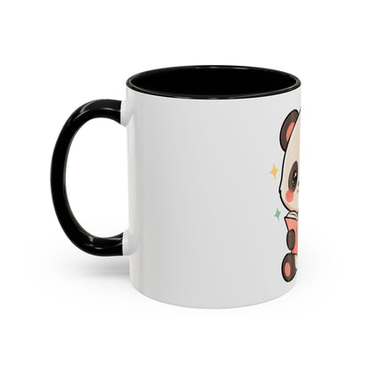 Kawaii Panda Reading Mug, Cute Book Lover Coffee Cup