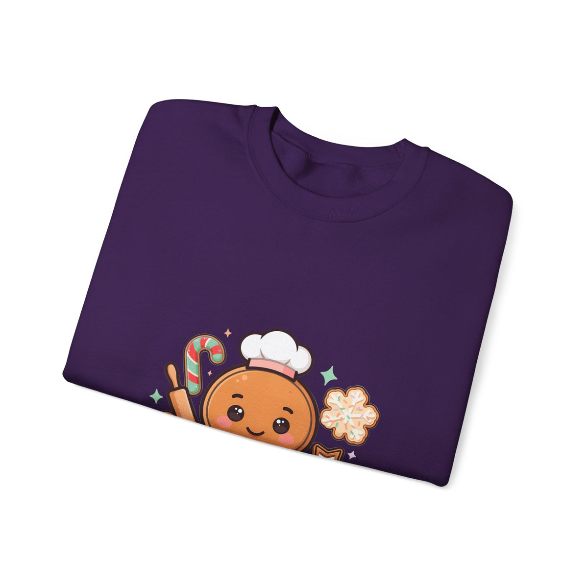 Kawaii Gingerbread Sweatshirt for Christmas Baking Fans