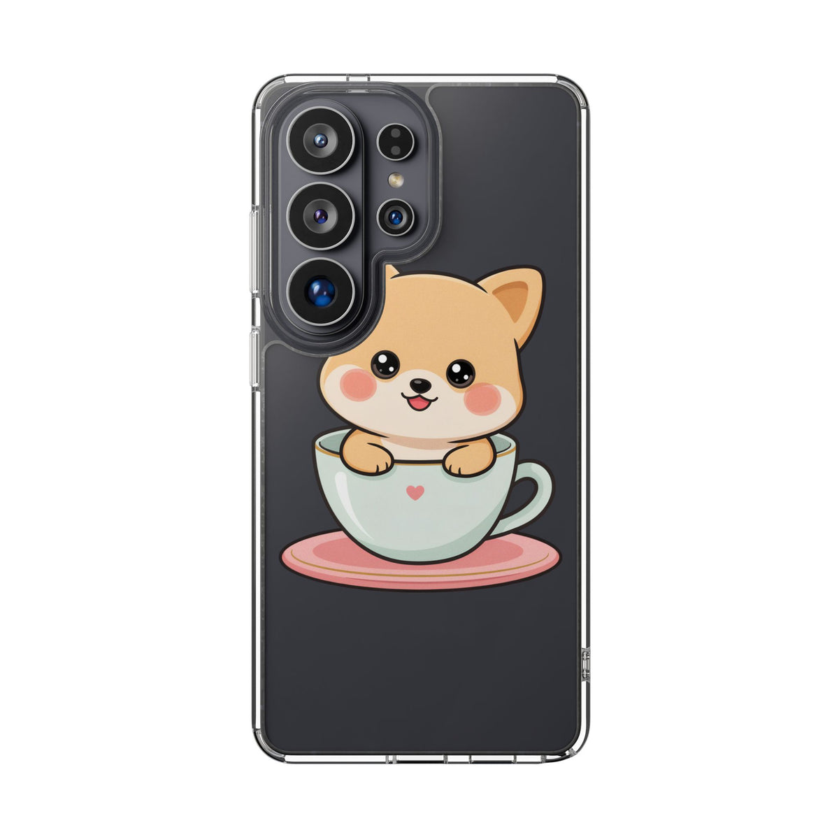Kawaii Shiba Inu Phone Case – Cute Puppy in a Teacup