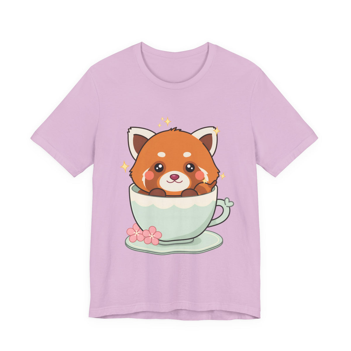 Kawaii Red Panda T-Shirt, Cute Tea Lover Gift