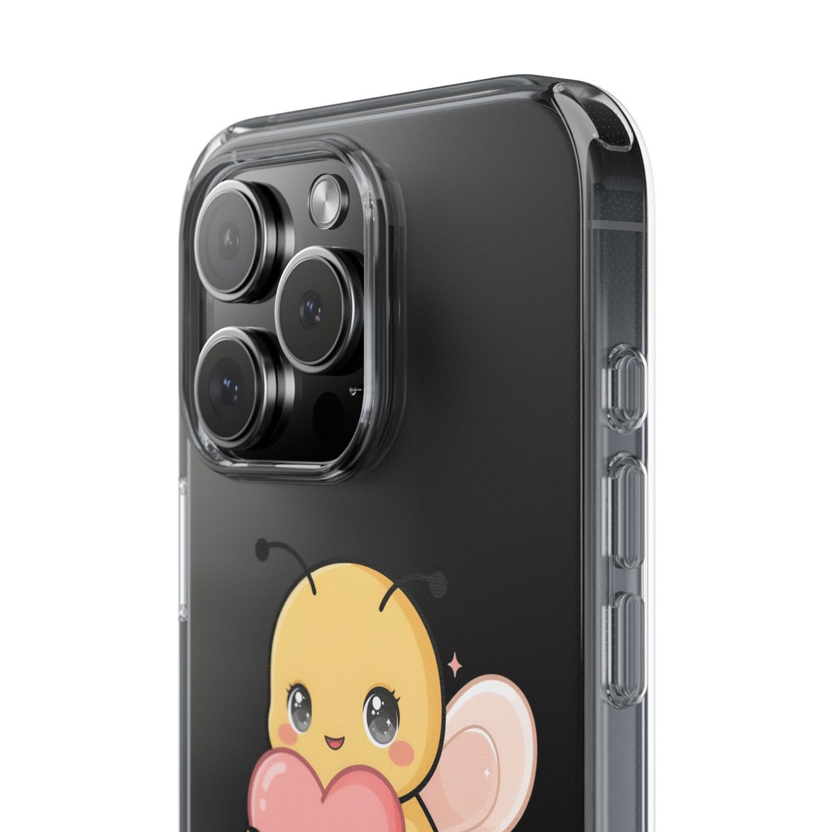 Kawaii Bee Clear Impact-Resistant Phone Case
