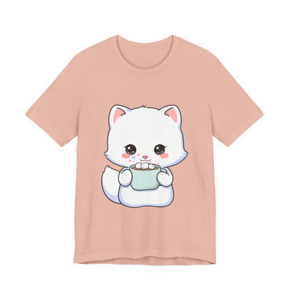 Kawaii Arctic Fox T-Shirt for Cozy Winter Gift Giving