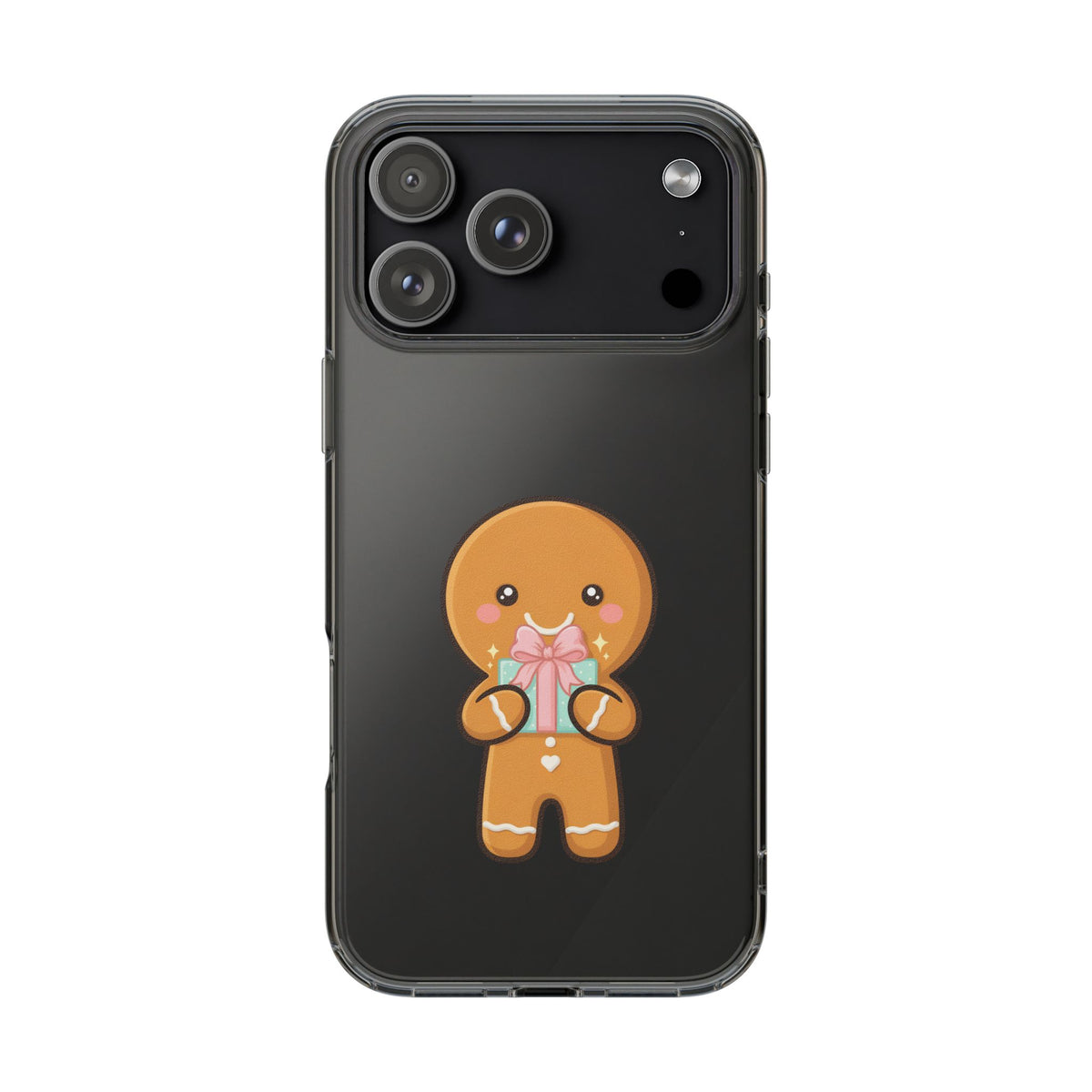 Gingerbread Man Phone Case, Cute Holiday Gift Design