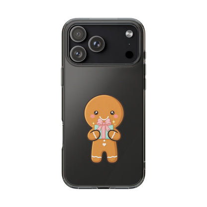 Gingerbread Man Phone Case, Cute Holiday Gift Design