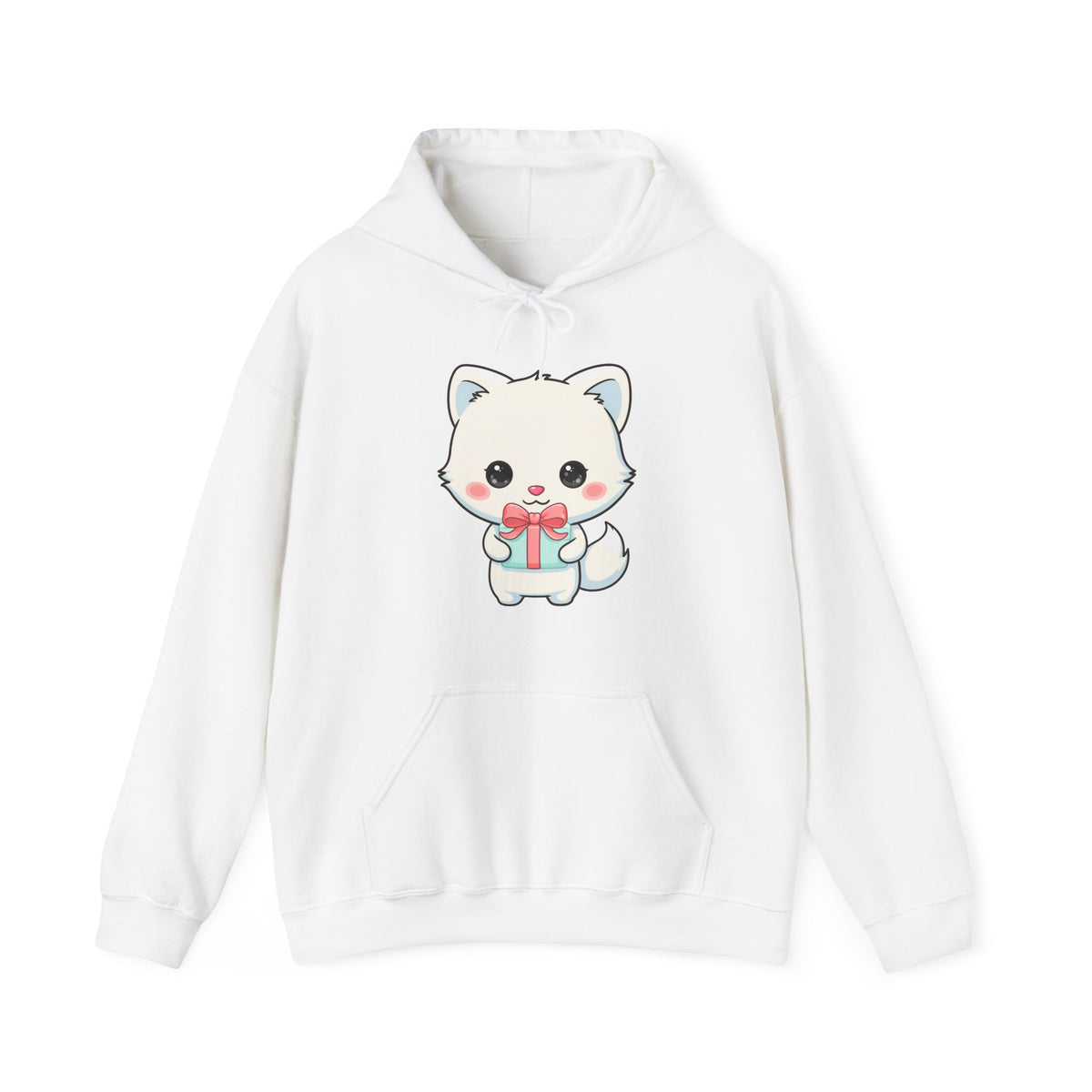 Kawaii Arctic Fox Gift Hoodie for Cozy Holiday Giving