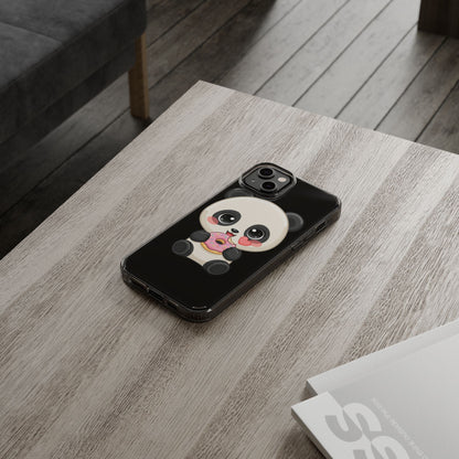 Kawaii Panda Phone Case with Donut
