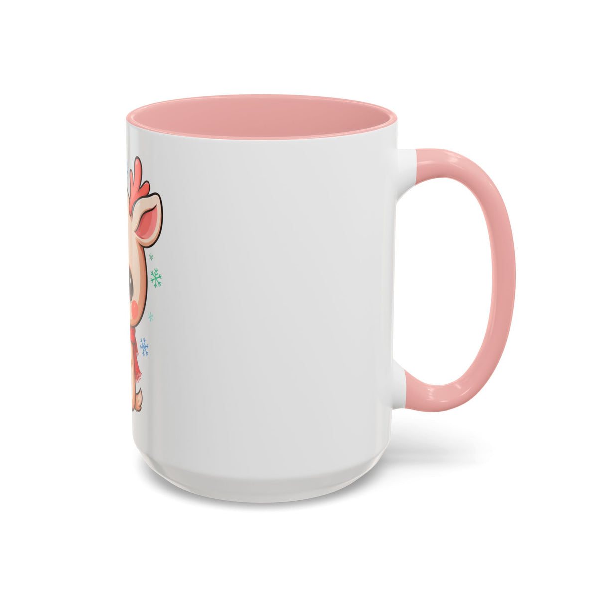 Christmas Reindeer Accent Coffee Mug for Cozy Holiday Mornings