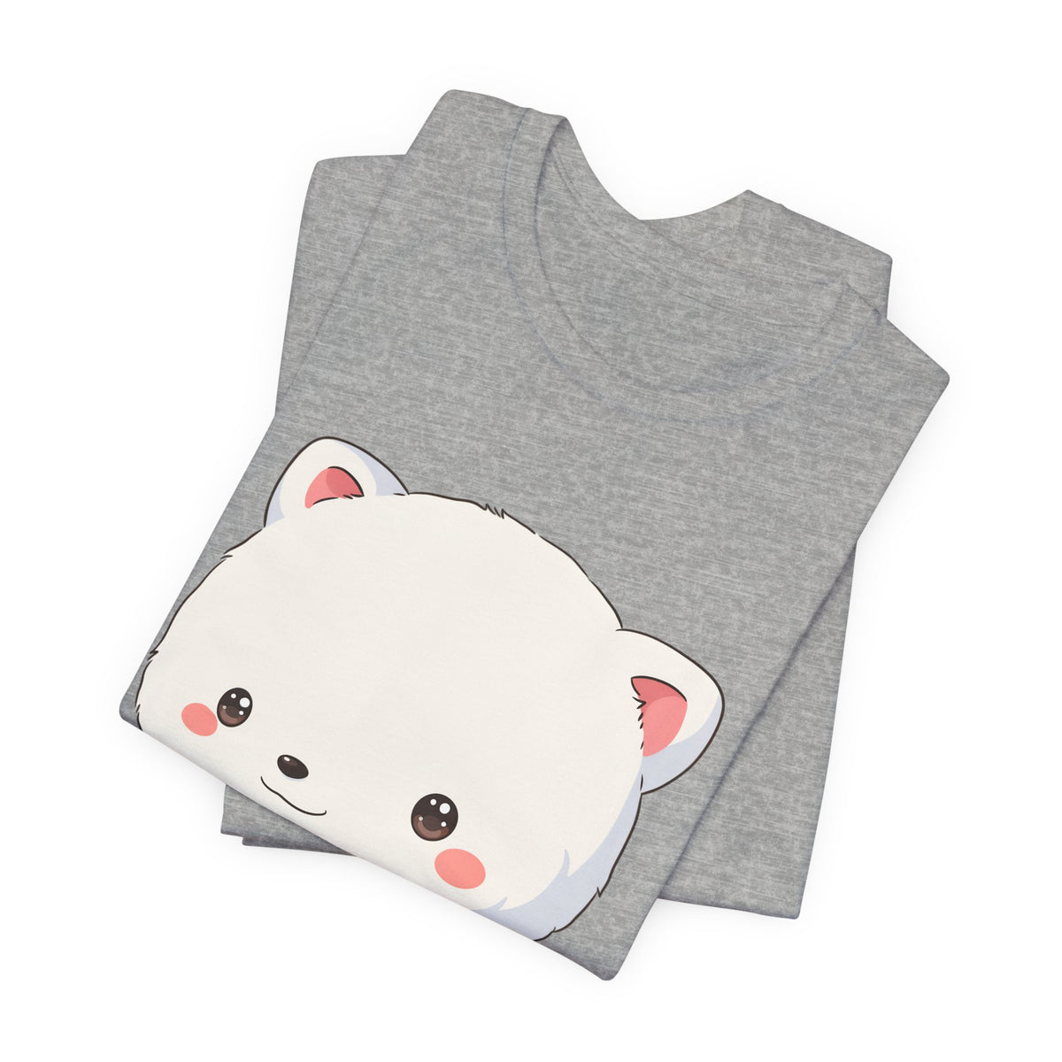 Kawaii Arctic Fox Christmas Tee for Cute Holiday Fans