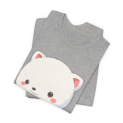 Kawaii Arctic Fox Christmas Tee for Cute Holiday Fans