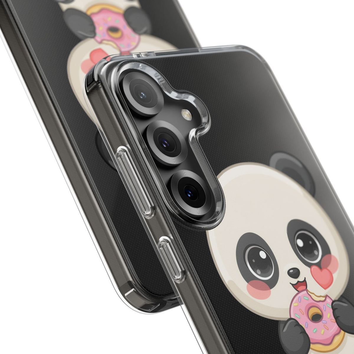Kawaii Panda Phone Case with Donut