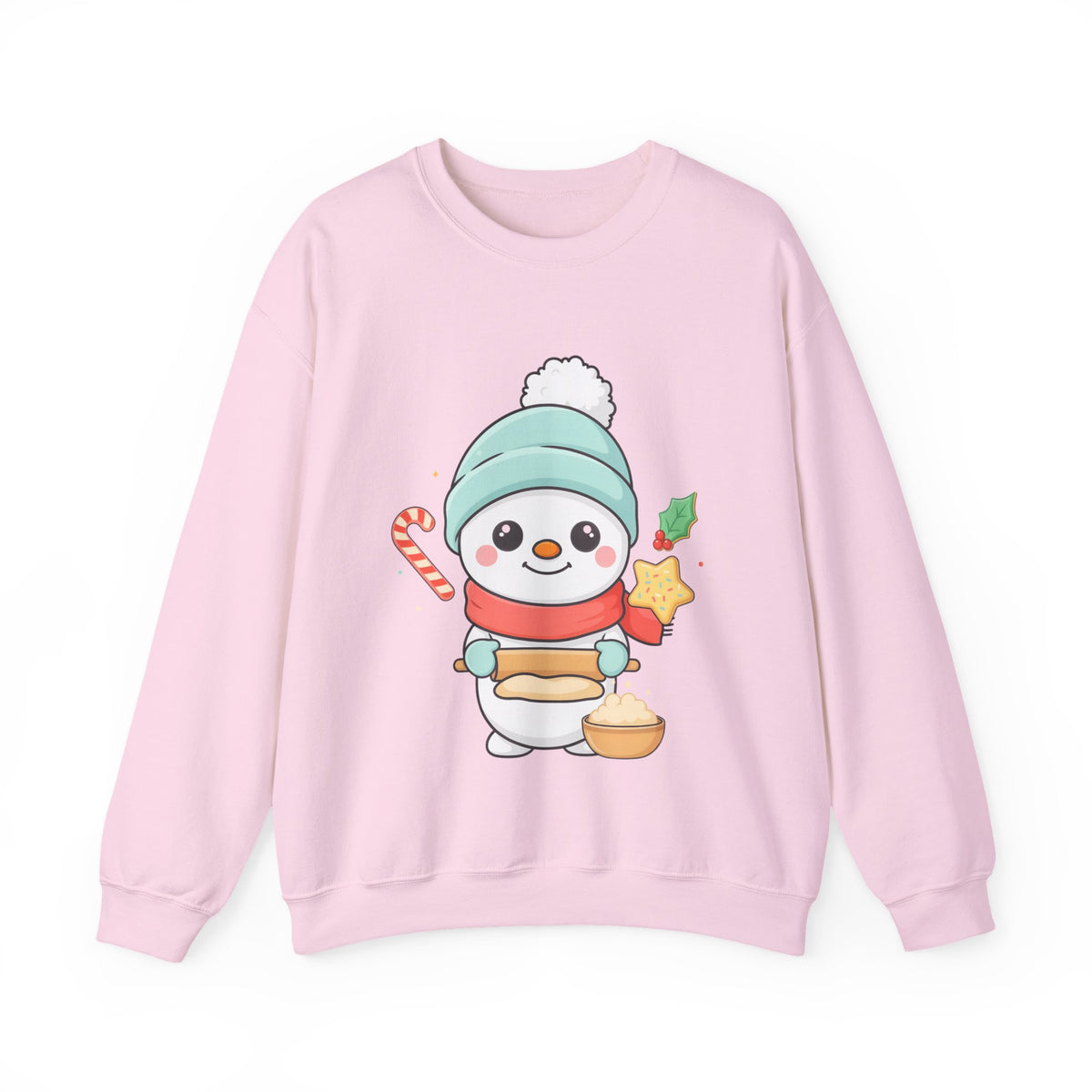 Christmas Snowman Baking Sweatshirt – Kawaii Holiday Crewneck