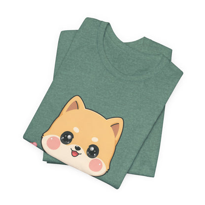 Kawaii Shiba Inu Skateboarder Tee for Dog Lovers