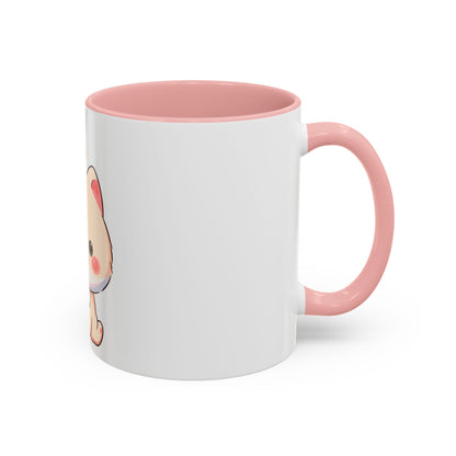 Kawaii Arctic Fox Christmas Mug – Cute Holiday Accent Mug