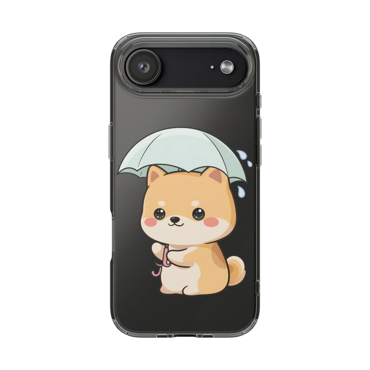 Shiba Inu Phone Case, Kawaii Rainy Day Pup