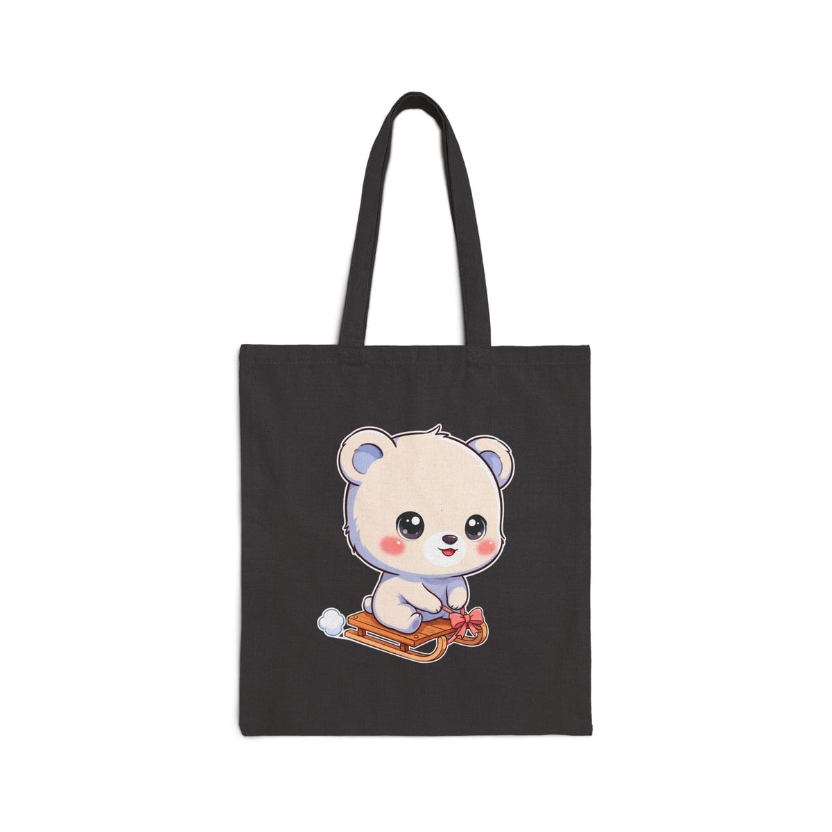 Kawaii Polar Bear Tote Bag for Cozy Winter Errands