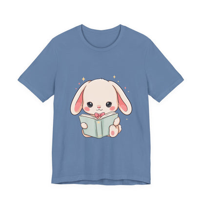 Book Lover Bunny T-Shirt – Cute Kawaii Reader Tee