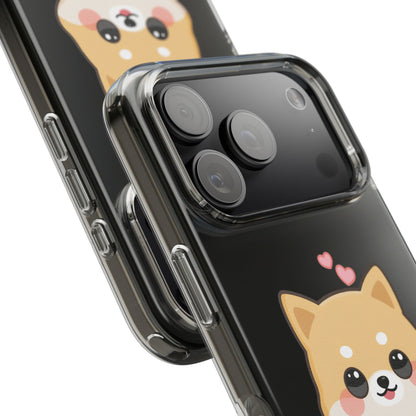 Kawaii Shiba Inu Phone Case, Cozy Valentine Gift