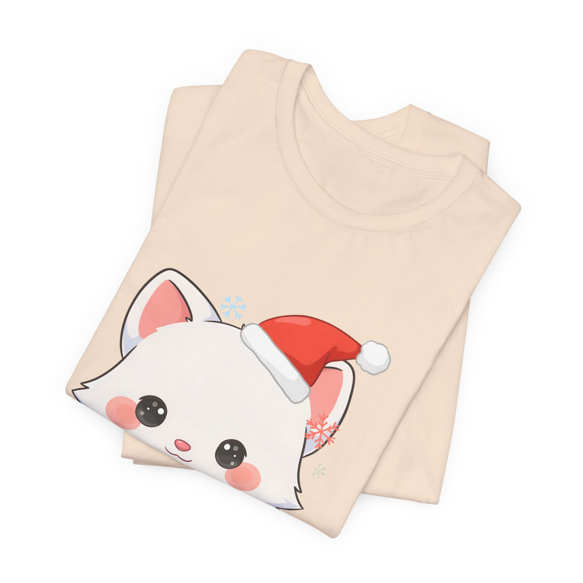 Christmas Arctic Fox T-Shirt for Cozy Holiday Readers