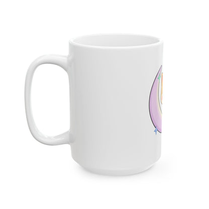 Kawaii Shiba Inu Mug, Cute Crescent Moon Dog Ceramic Cup