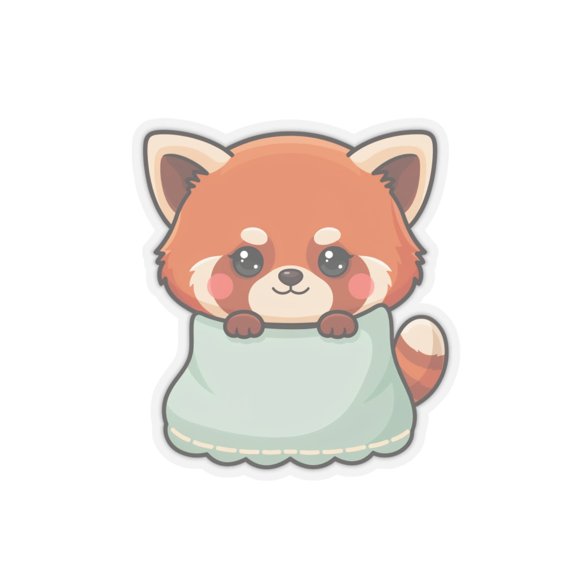 Kawaii Red Panda Sticker for Cozy Cute-Style Fans