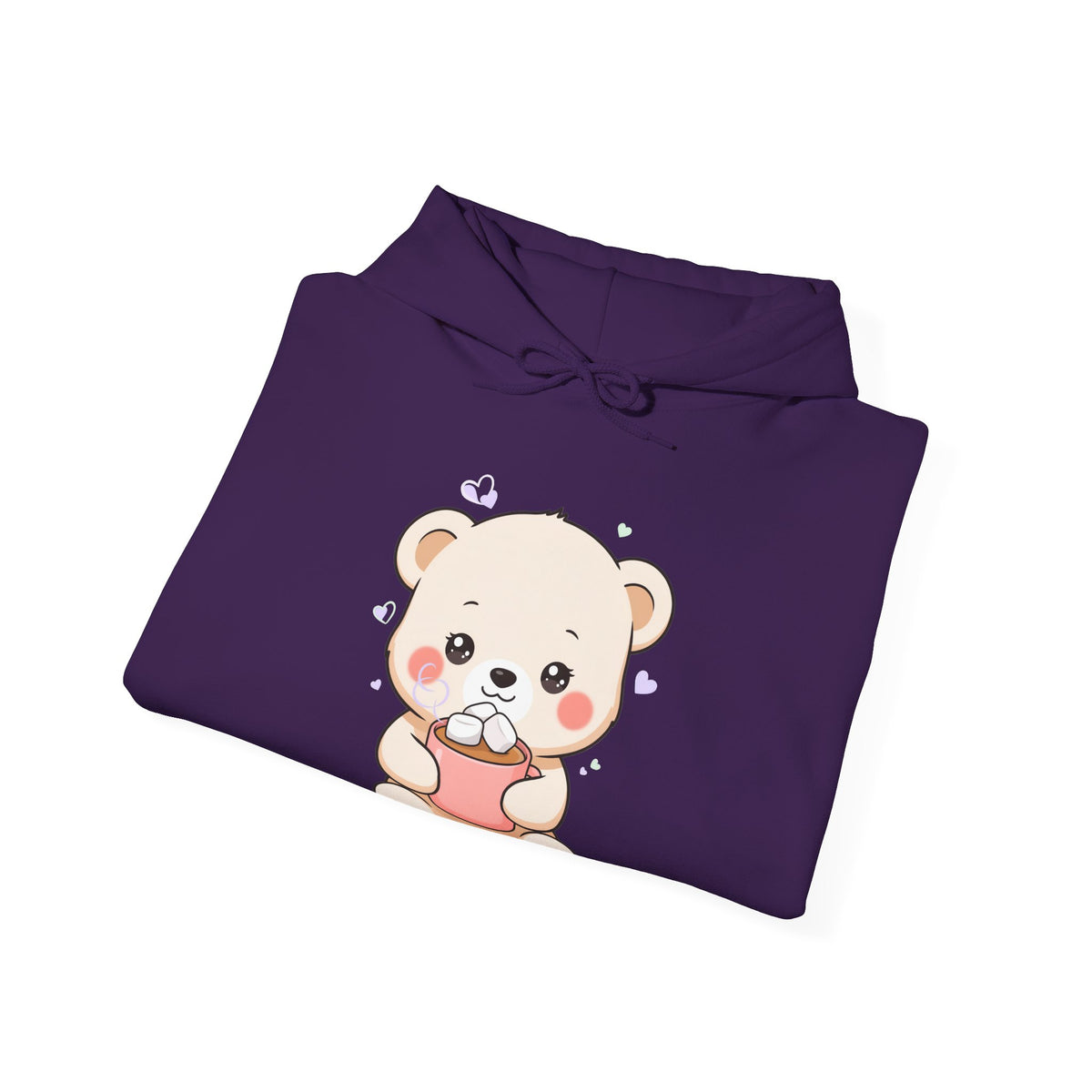 Kawaii Polar Bear Hoodie – Cozy Cocoa Cub Sweatshirt