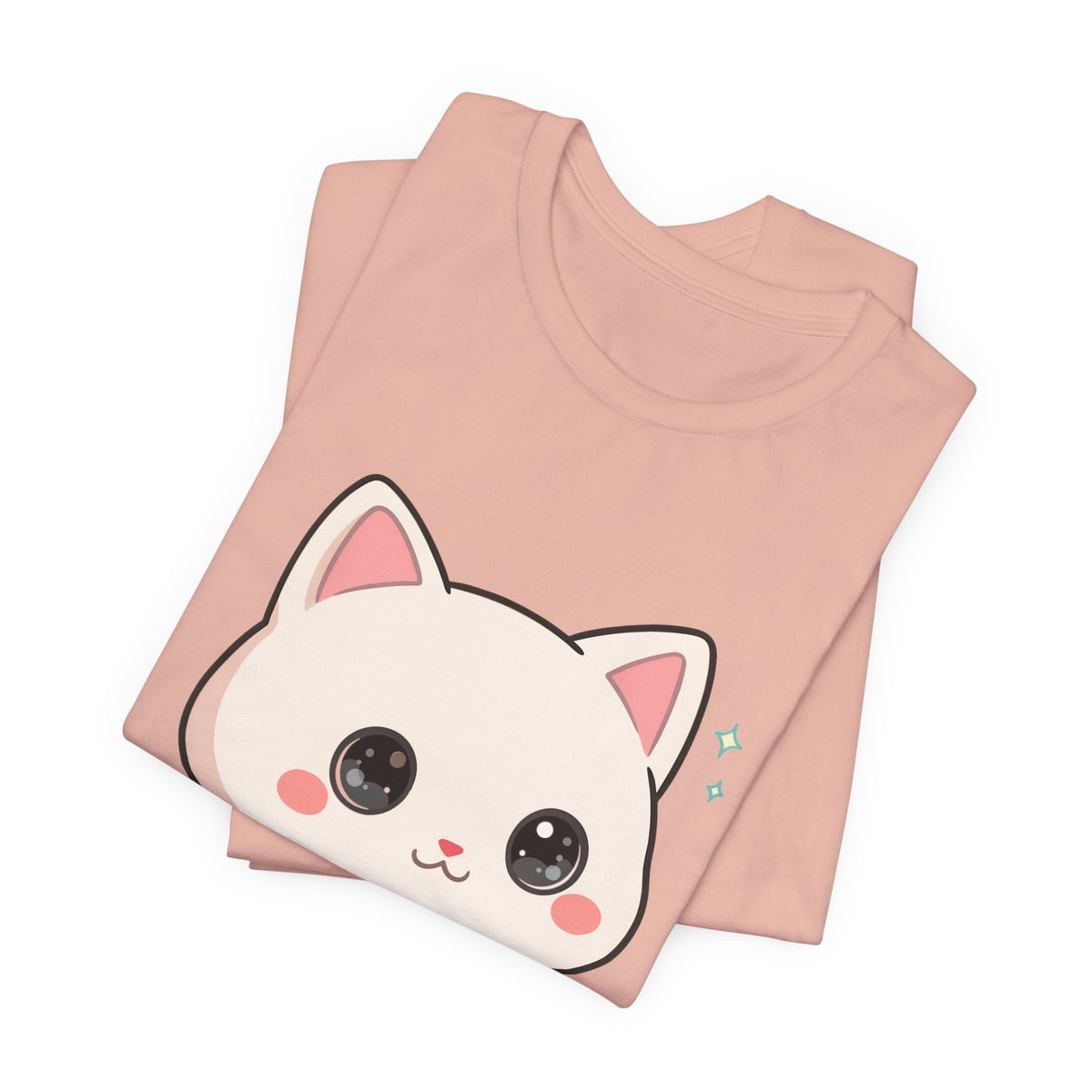 Kawaii Skateboarding Cat T-Shirt – Cute Chibi Kitty Tee