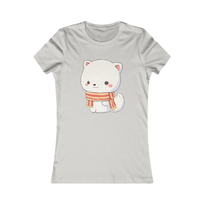 Kawaii Arctic Fox Christmas Tee for Cozy Holiday Fans