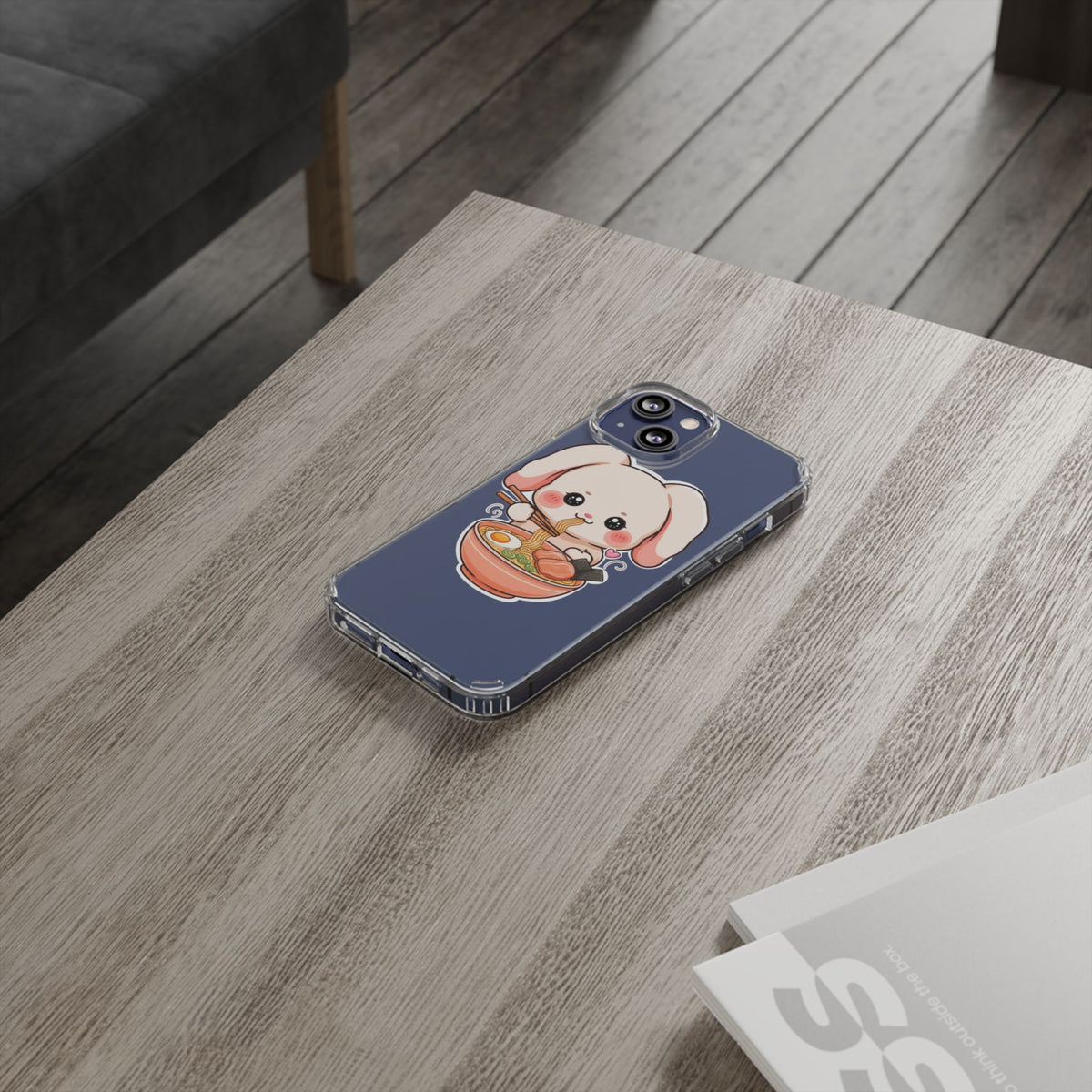 Kawaii Ramen Bunny Clear Impact-Resistant Case
