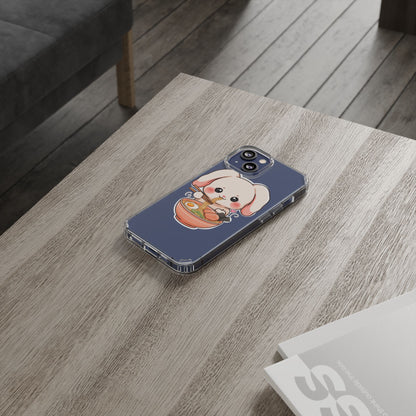 Kawaii Ramen Bunny Clear Impact-Resistant Case