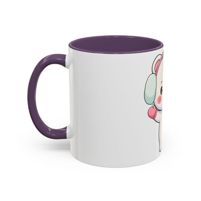 Kawaii Polar Bear Mug, Cute Winter Accent Coffee Mug