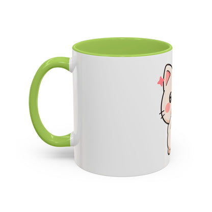 Kawaii Cat Sushi Mug, Cute Accent Coffee Mug