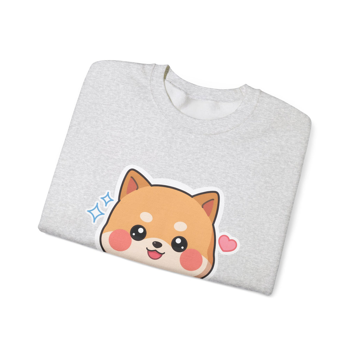 Kawaii Shiba Inu Sweatshirt, Cute Plant Lover Crewneck