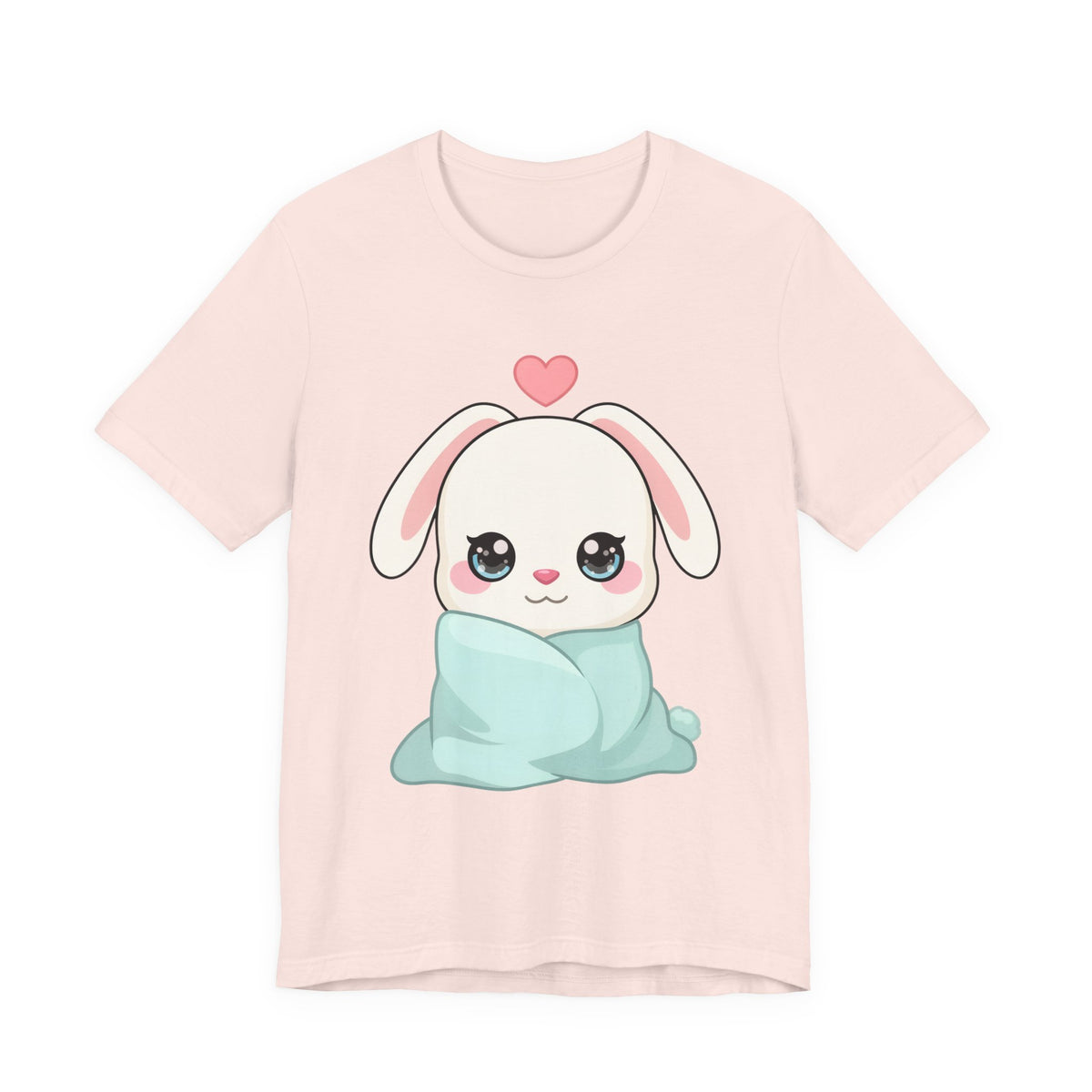 Cozy Bunny T-Shirt, Kawaii Blanket Bunny Tee