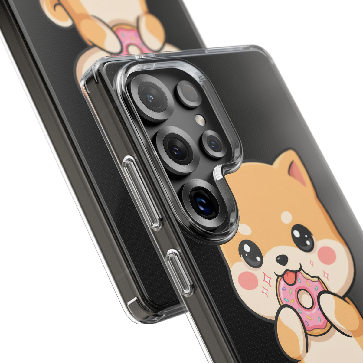 Kawaii Shiba Inu Phone Case with Donut