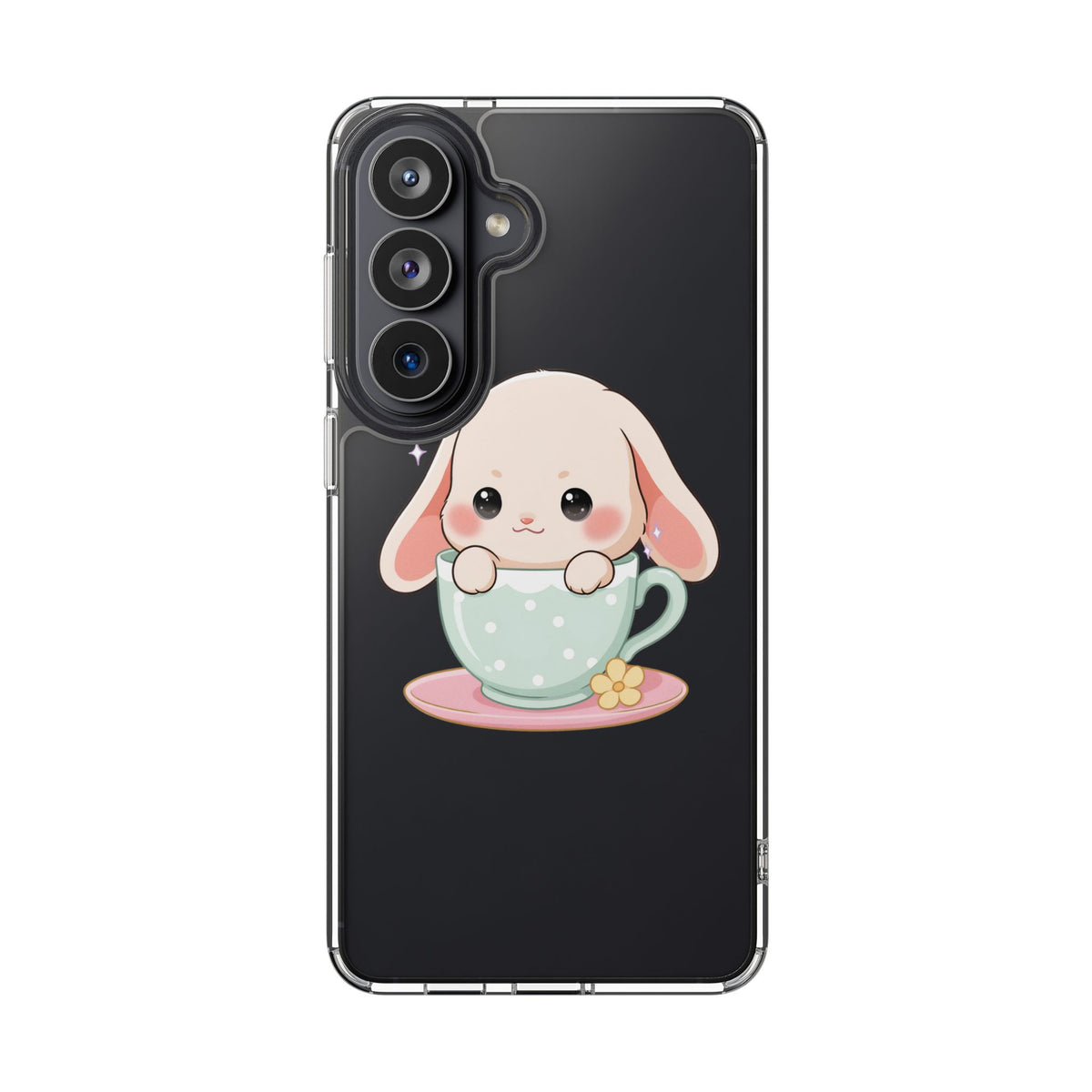 Kawaii Bunny Phone Case, Cute Teacup Rabbit