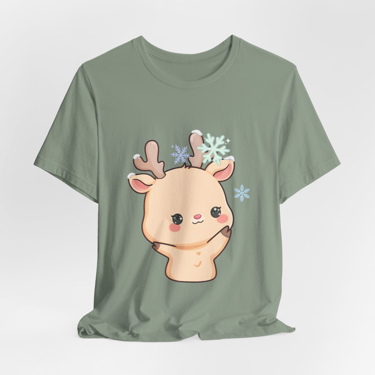 Kawaii Reindeer T-Shirt for Cute Winter Outfits