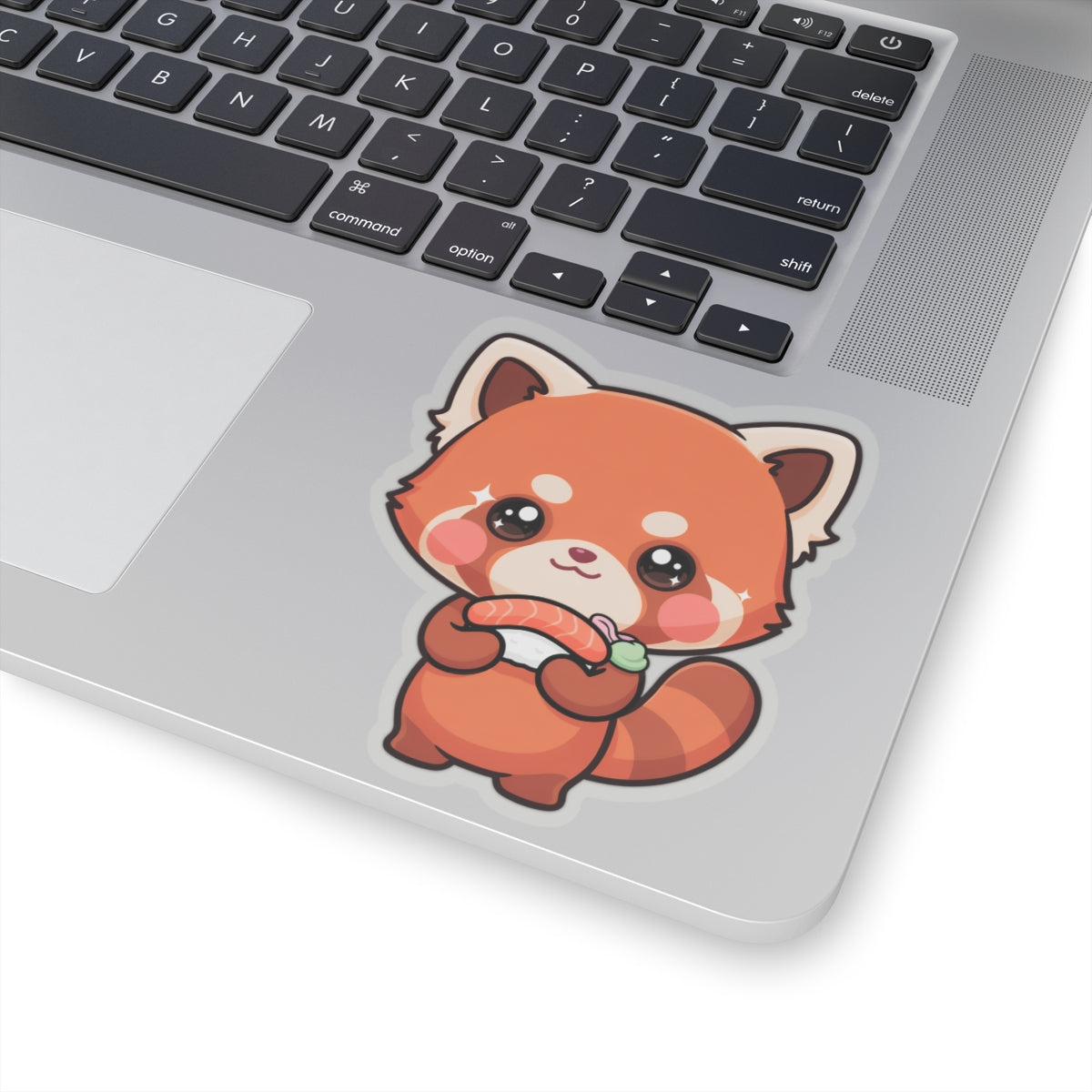 Kawaii Red Panda Sushi Kiss-Cut Sticker Gift