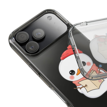 Kawaii Snowman Phone Case Reading to Santa