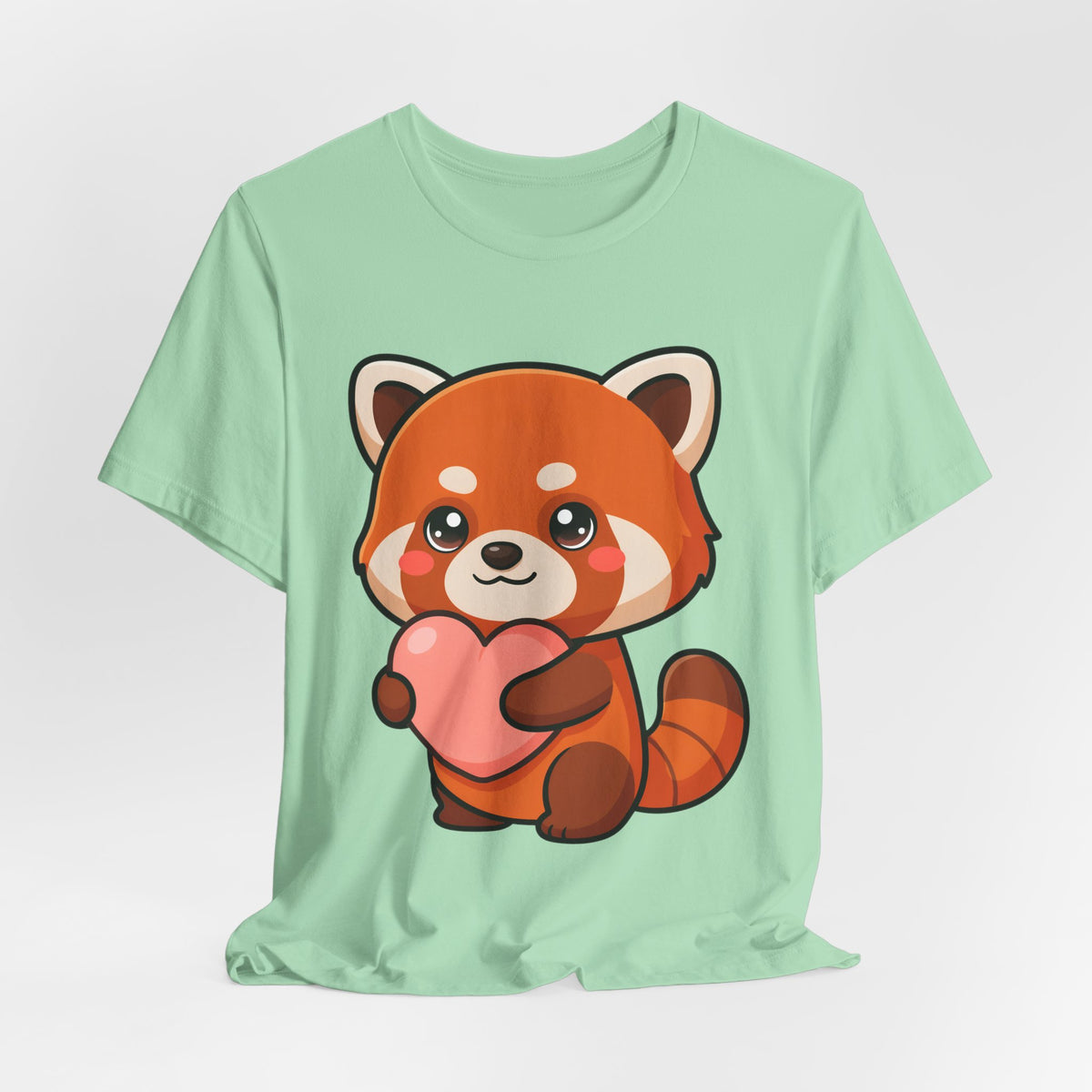 Kawaii Red Panda T-Shirt: Big Heart, Cozy Vibes