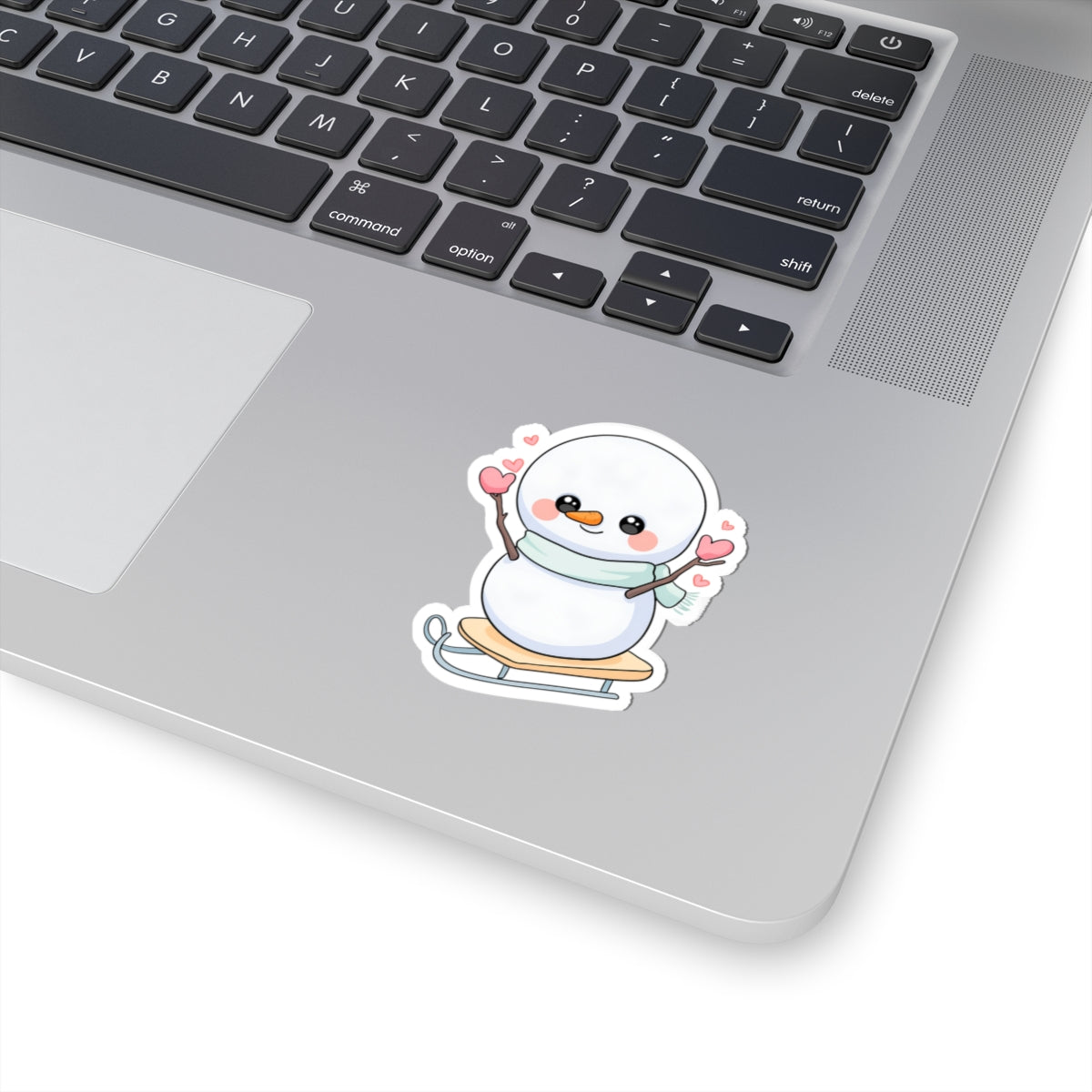 Kawaii Snowman Sticker for Cozy Winter Journals