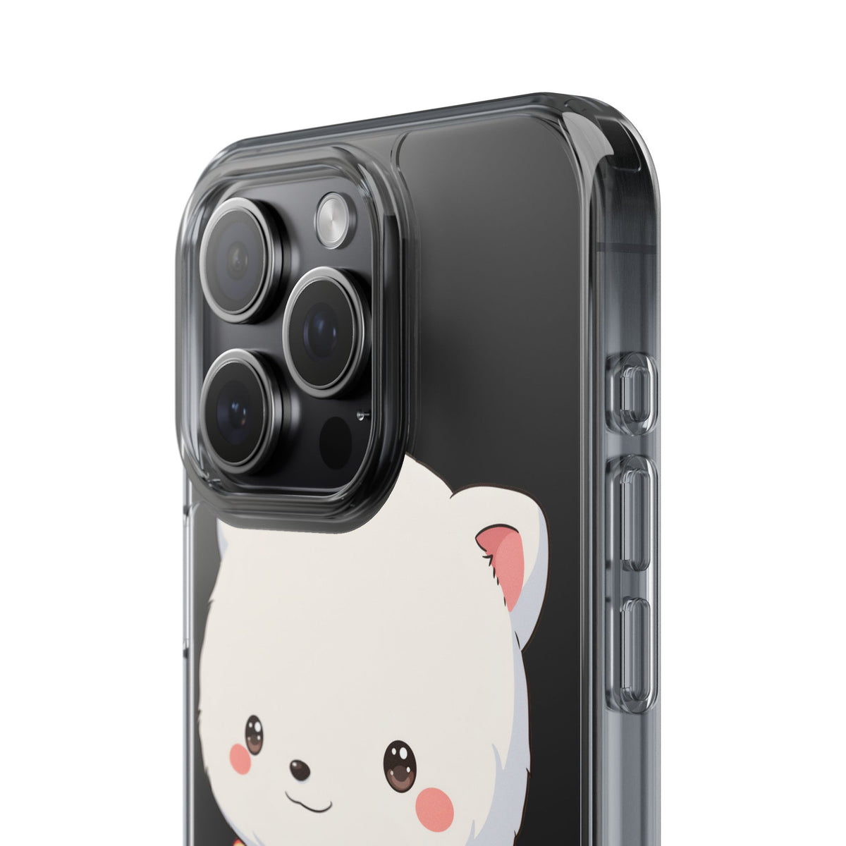 Kawaii Arctic Fox Phone Case, Cozy Christmas Scarf