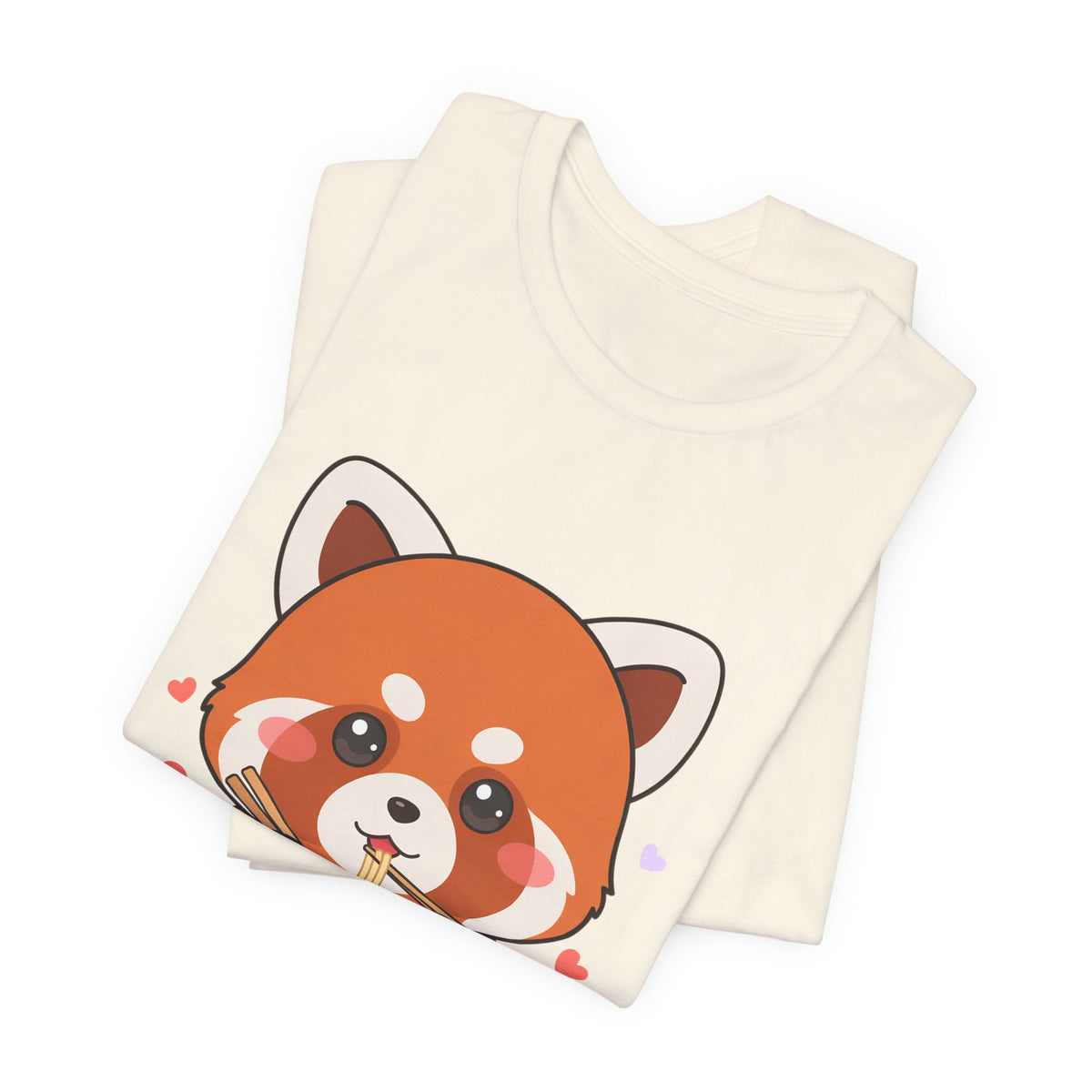 Kawaii Red Panda Ramen T-Shirt for Cozy Foodie Style